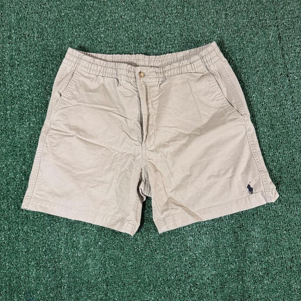 Polo Ralph Lauren Khaki Stretch Classic Fit Shorts Tan Mens 28